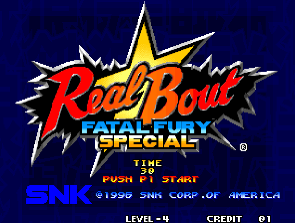 Real Bout Fatal Fury Special + Real Bout Garou Densetsu Special (Korean release) Title Screen
